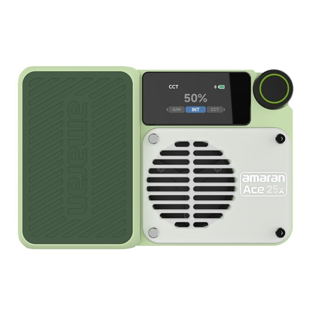 amaran Ace 25x Travel Ready Compact LED Light Creator Kit with Long-Lasting Battery (Green)