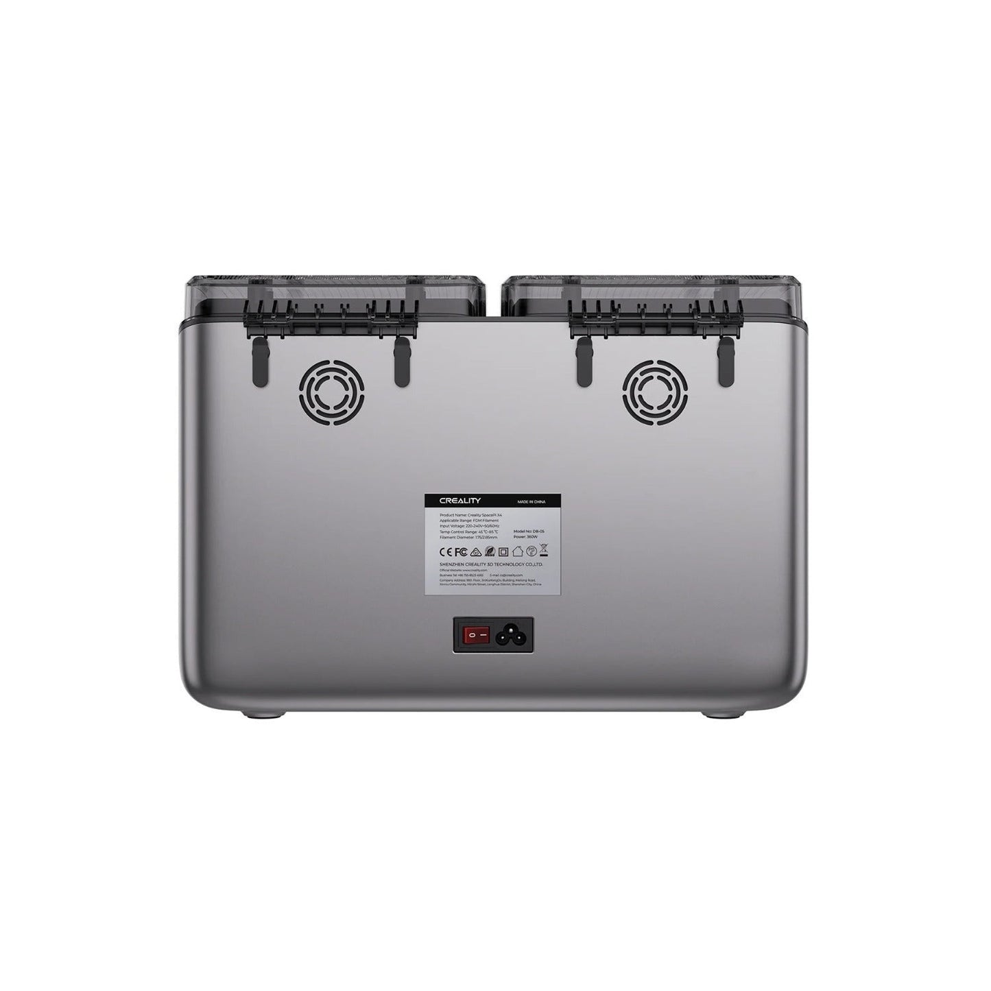 Creality SpacePi X4 Filament Dryer with Dual PTC Heaters