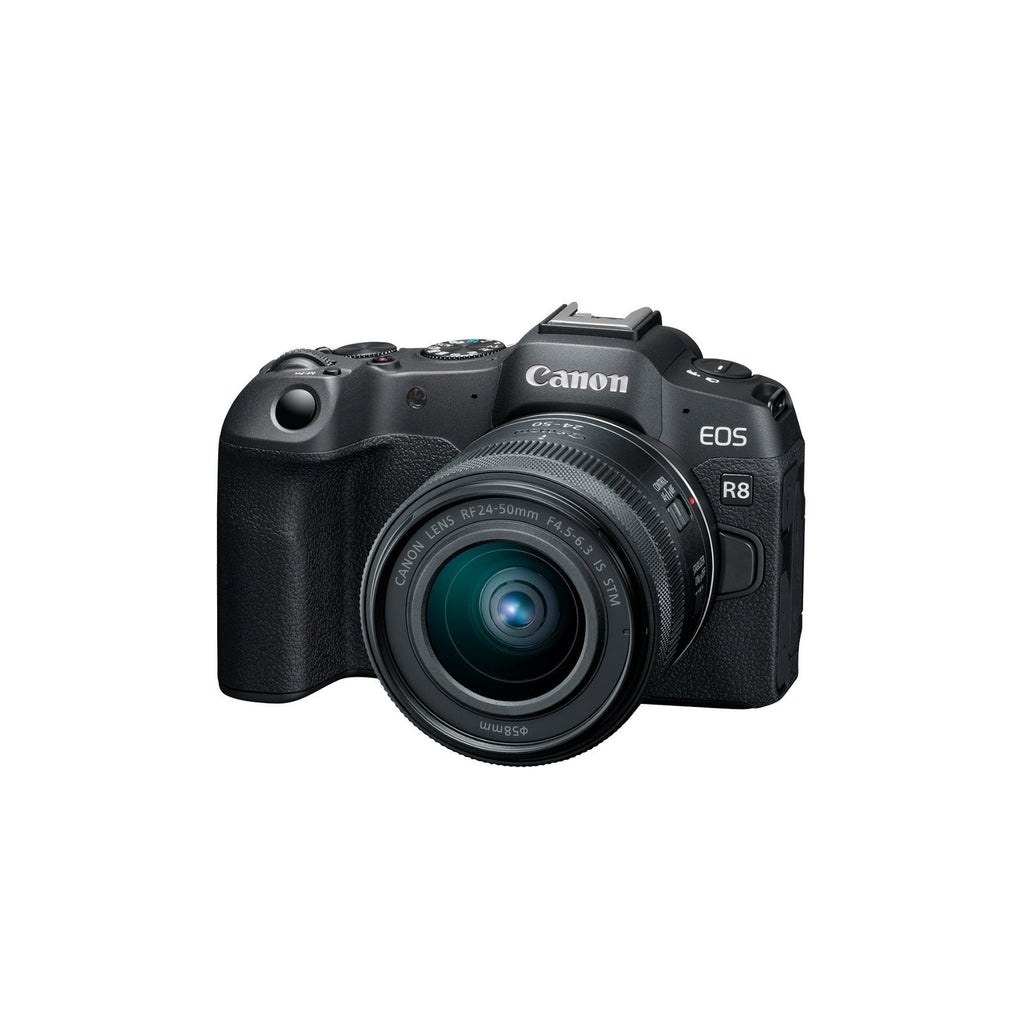 Canon EOS R8 Mirrorless Camera with RF 24-50mm f/4.5-6.3 IS STM Lens Bundle