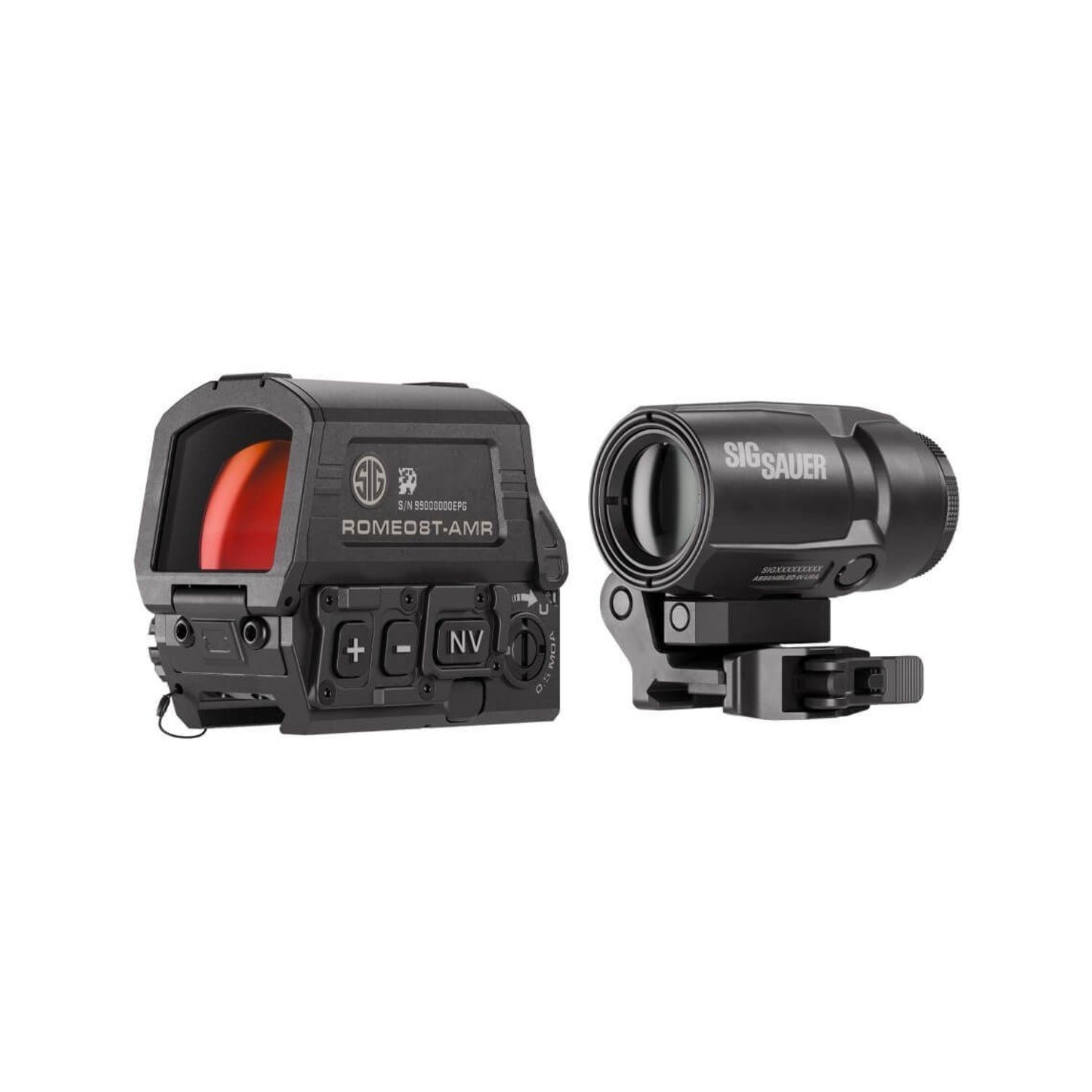 SIG SAUER ROMEO8T-AMR 1x40mm Red Dot Sight & JULIET3T-AMR 3x22mm Magnifier Combo