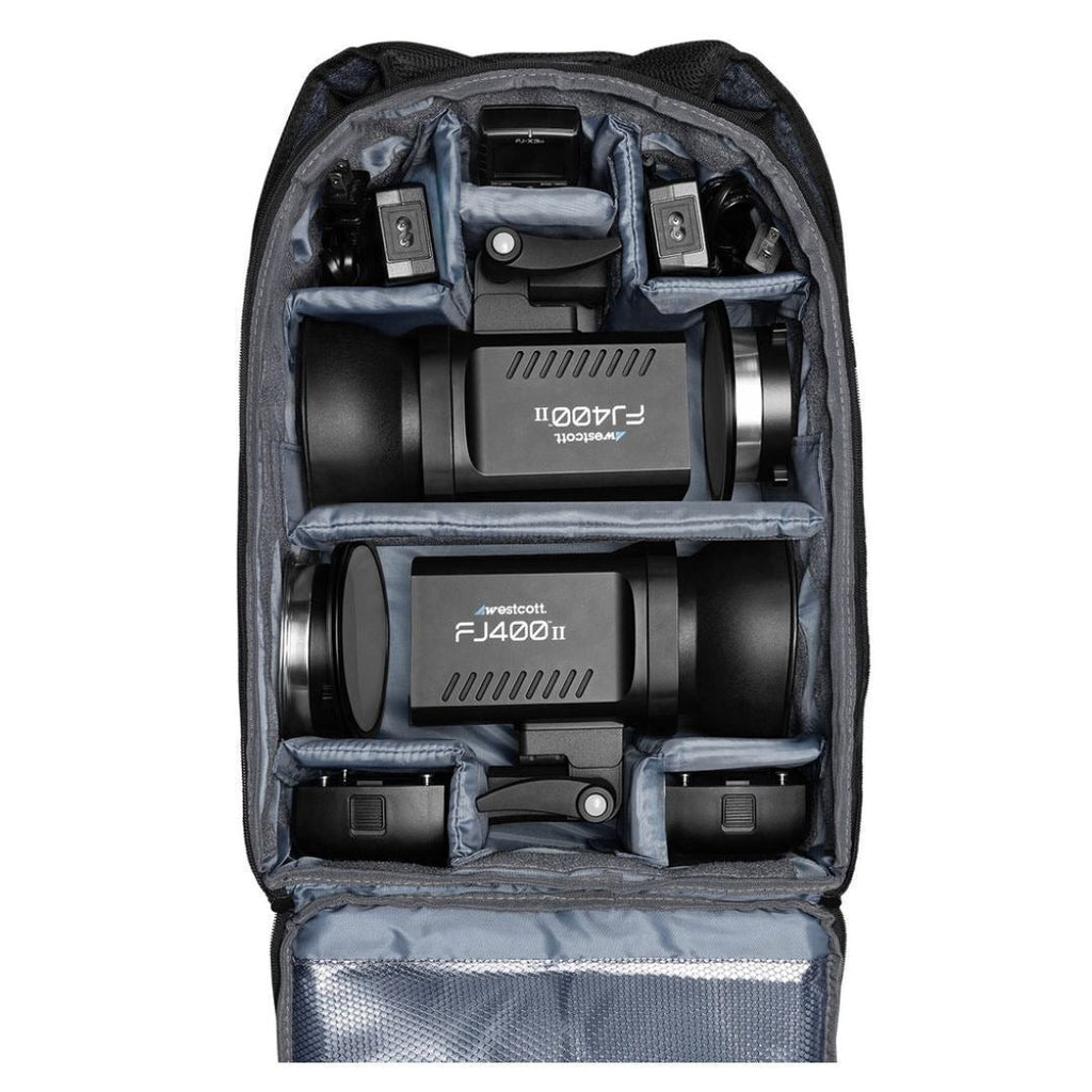 Westcott FJ400 II Strobe 2-Light Backpack Kit with FJ-X3 M Multi-Brand Wireless Trigger Bundle