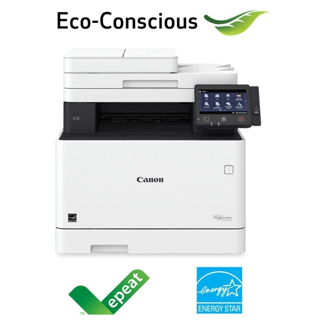 Canon Color imageCLASS MF743Cdw All-in-One Duplex Laser Printer (White/Black) (Certified Refurbished)