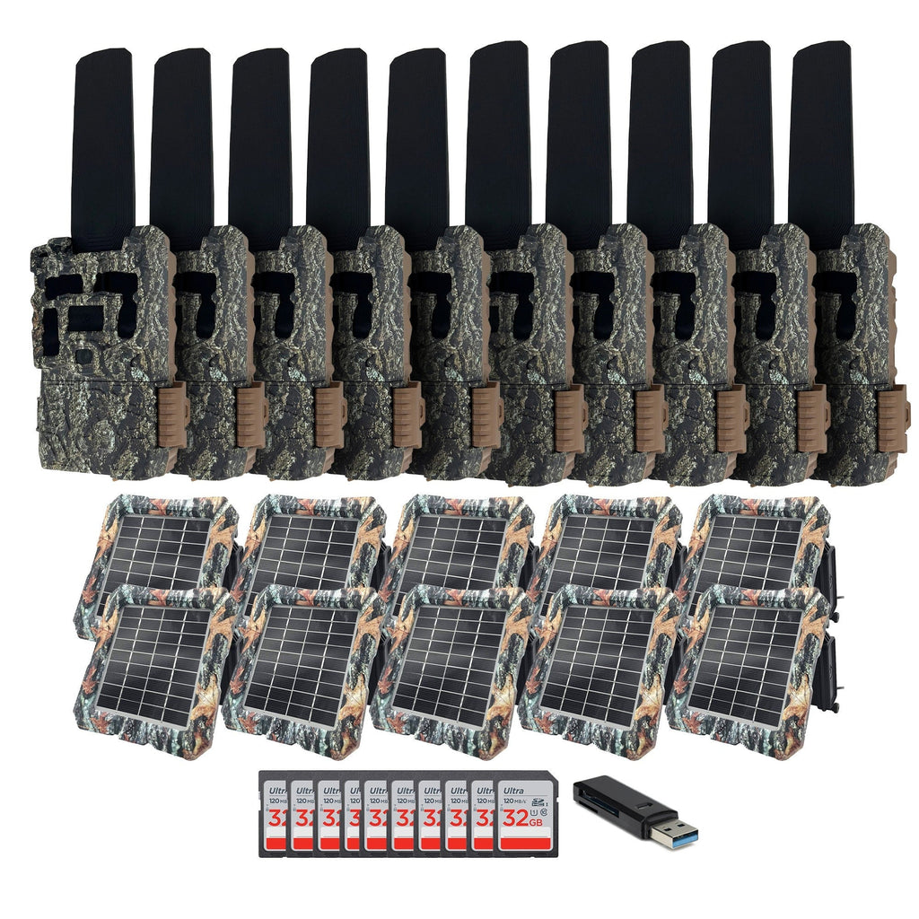 Browning Defender Wireless Pro Scout Max Trail Camera (10 Pack) with Accessories