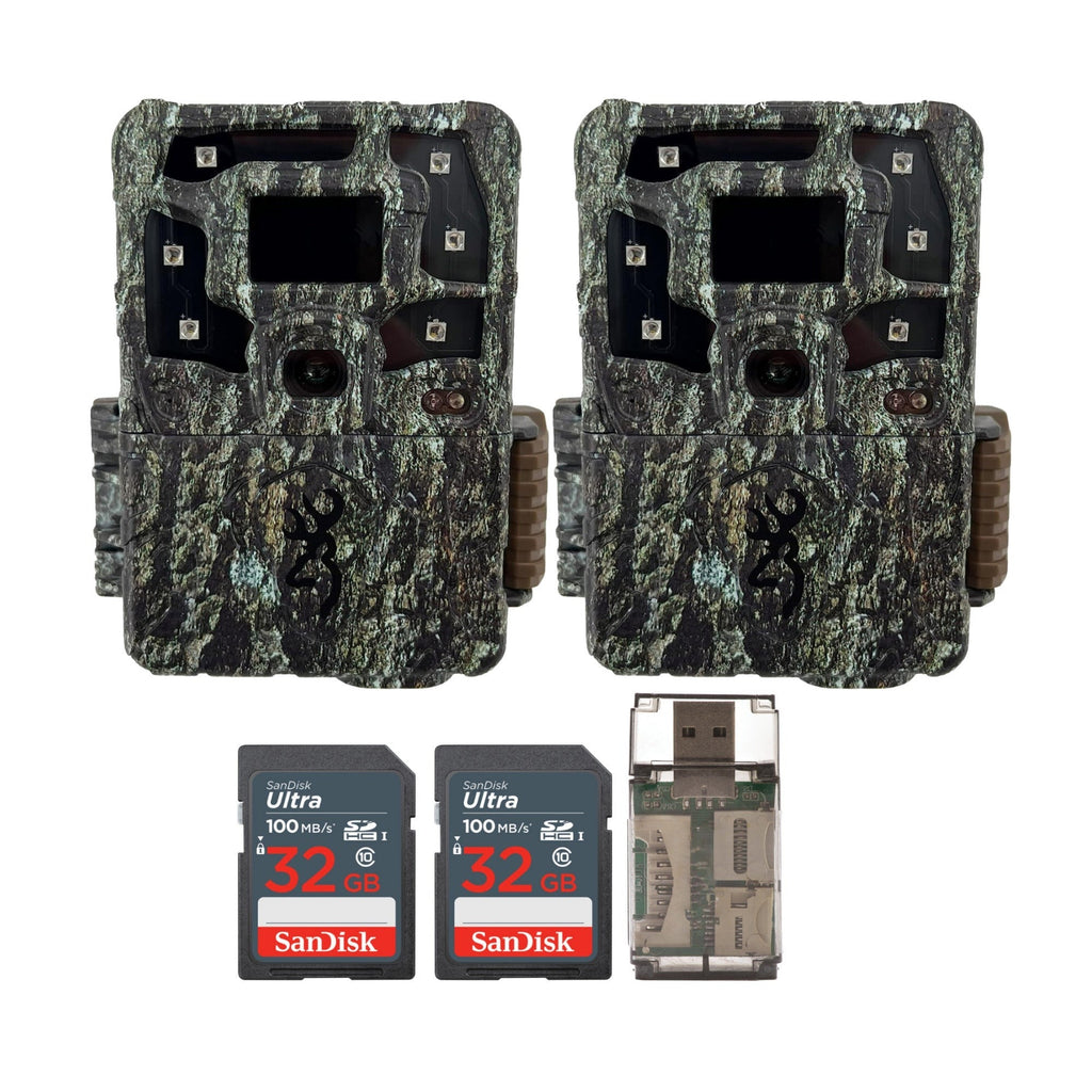 Browning Strike Force Pro X 1080 Trail Camera with 32GB, and SD Card (2-Pack)