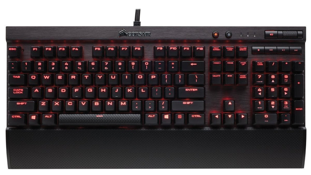 Corsair K70 LUX Mechanical Keyboard, Cherry MX Brown (Red LED) (Certified Refurbished)