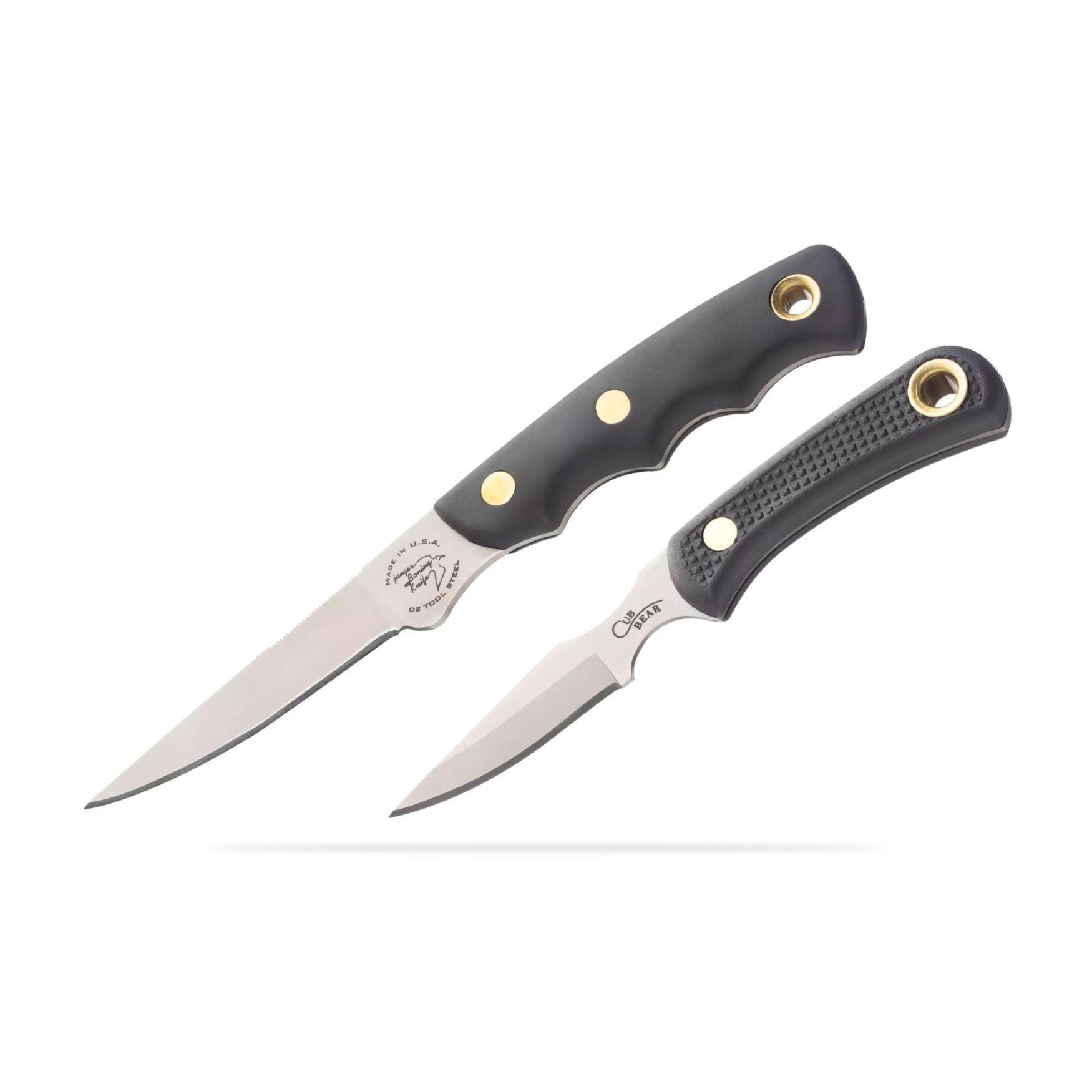 Knives of Alaska Jaeger Hunting and Cub Bear Caping Knife Combo Set - Suregrip