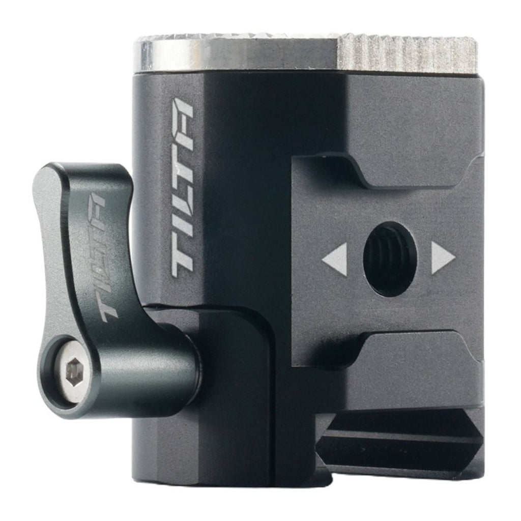 Tilta Right-Side NATO Rail to Rosette Adapter with Cold Shoe Receiver for DJI Gimbal (Black)