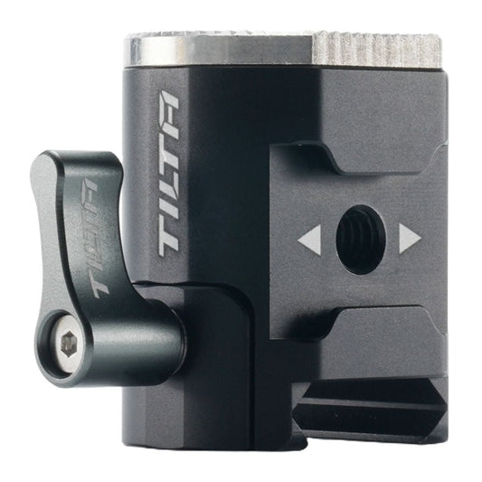 Tilta Right-Side NATO Rail to Rosette Adapter with Cold Shoe Receiver for DJI Gimbal (Black)