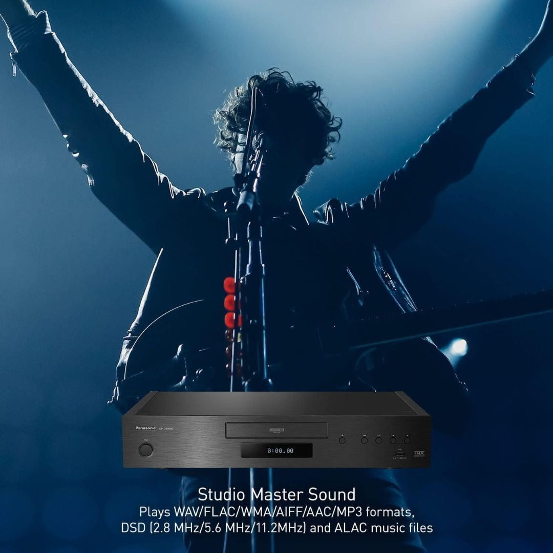 Panasonic DP-UB9000P1K Reference 4K Ultra HD Blu-ray Player, Dolby Vision, Hi-Res Audio (Black) (Certified Refurbished)