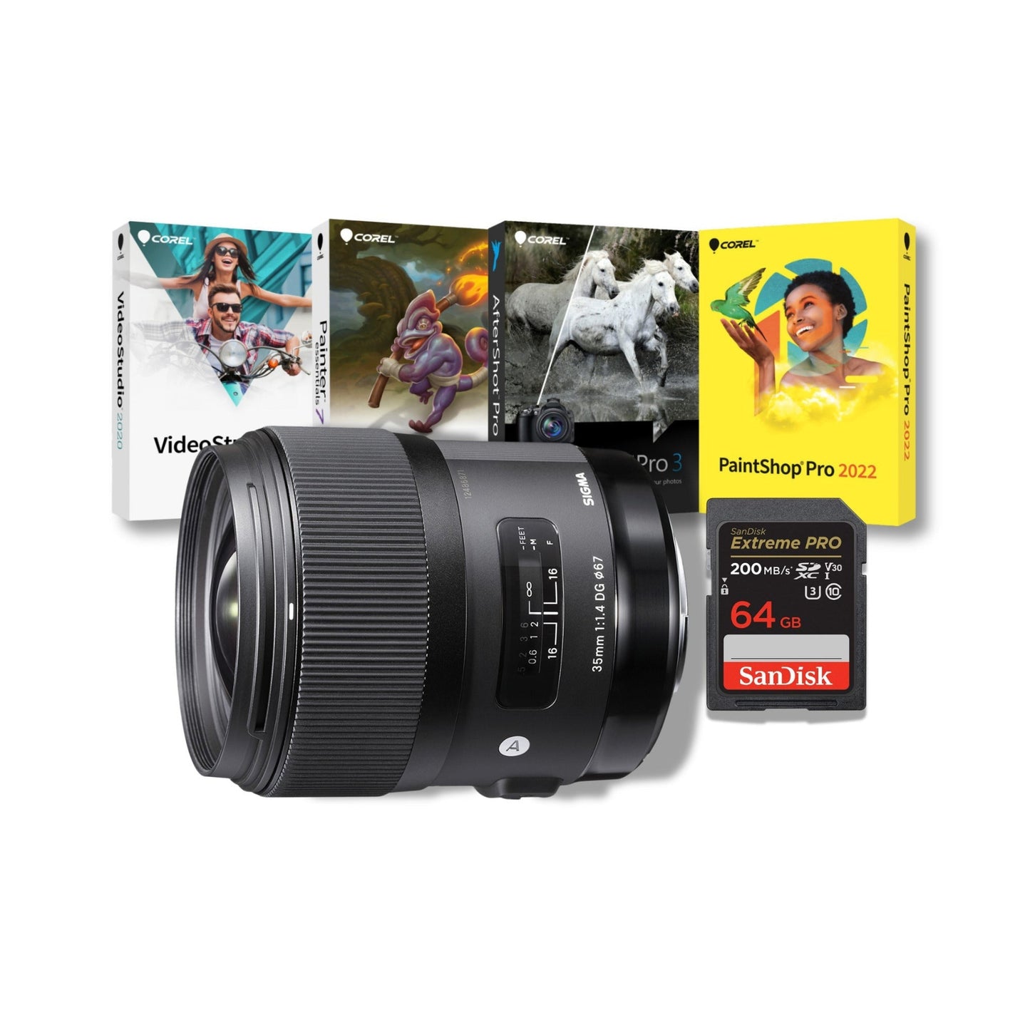 Sigma 35mm f/1.4 DG HSM ART Full-Frame Sensor Lens (Canon EF) Bundle