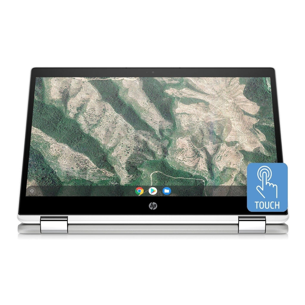 HP x360 Chromebook 14" HD Touch, Celeron N4000, 4GB RAM, 32GB eMMC, B&O Audio (Certified Refurbished)