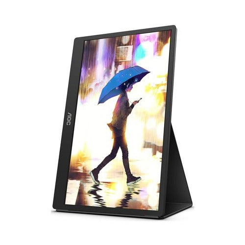 AOC 16T2 Portable Monitor, 15.6" Full HD Touch, IPS, USB-C, Micro HDMI (Certified Refurbished)