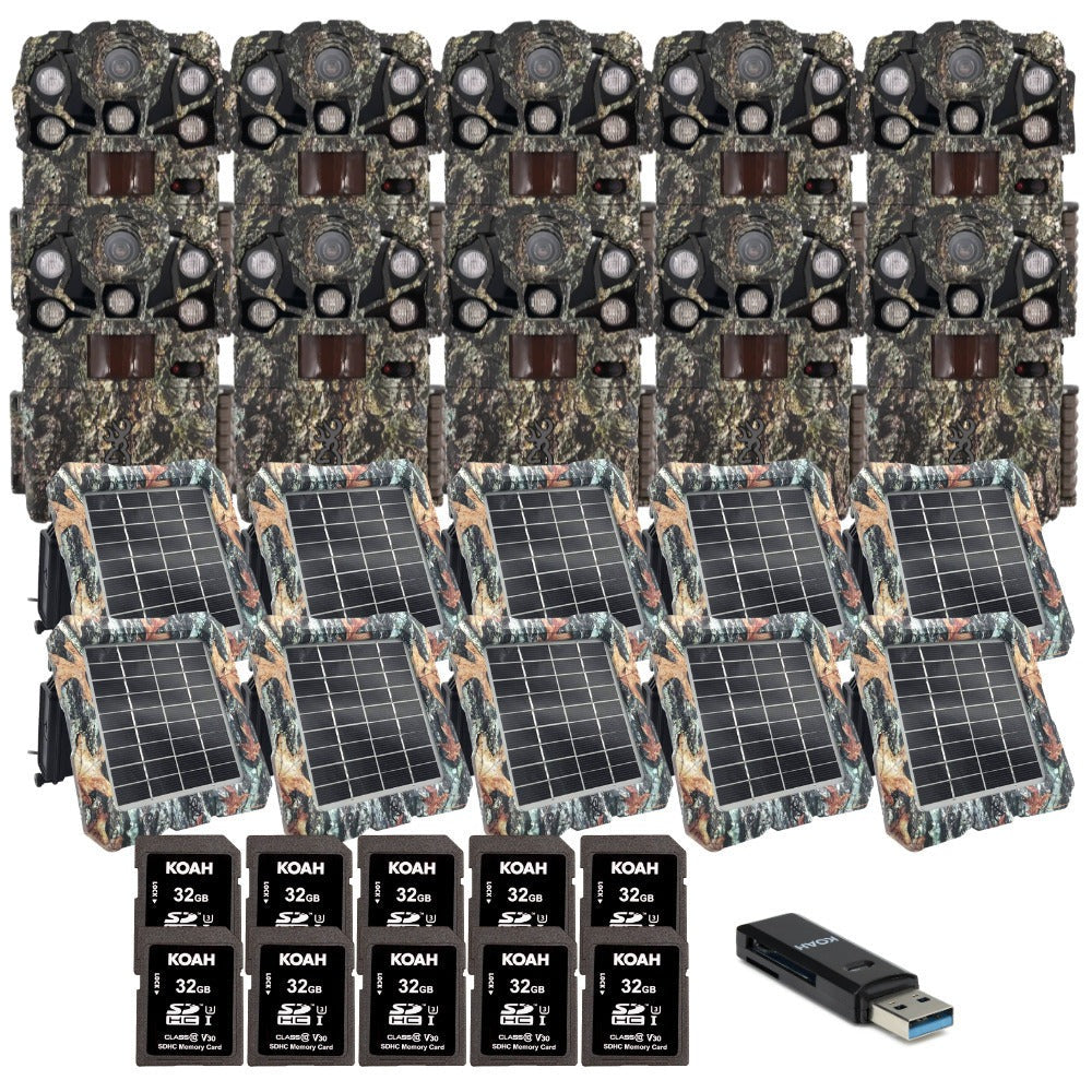 Browning Trail Cameras Recon Force Elite HP5 Ultra (Non-Cellular) 10-Pack Bundle