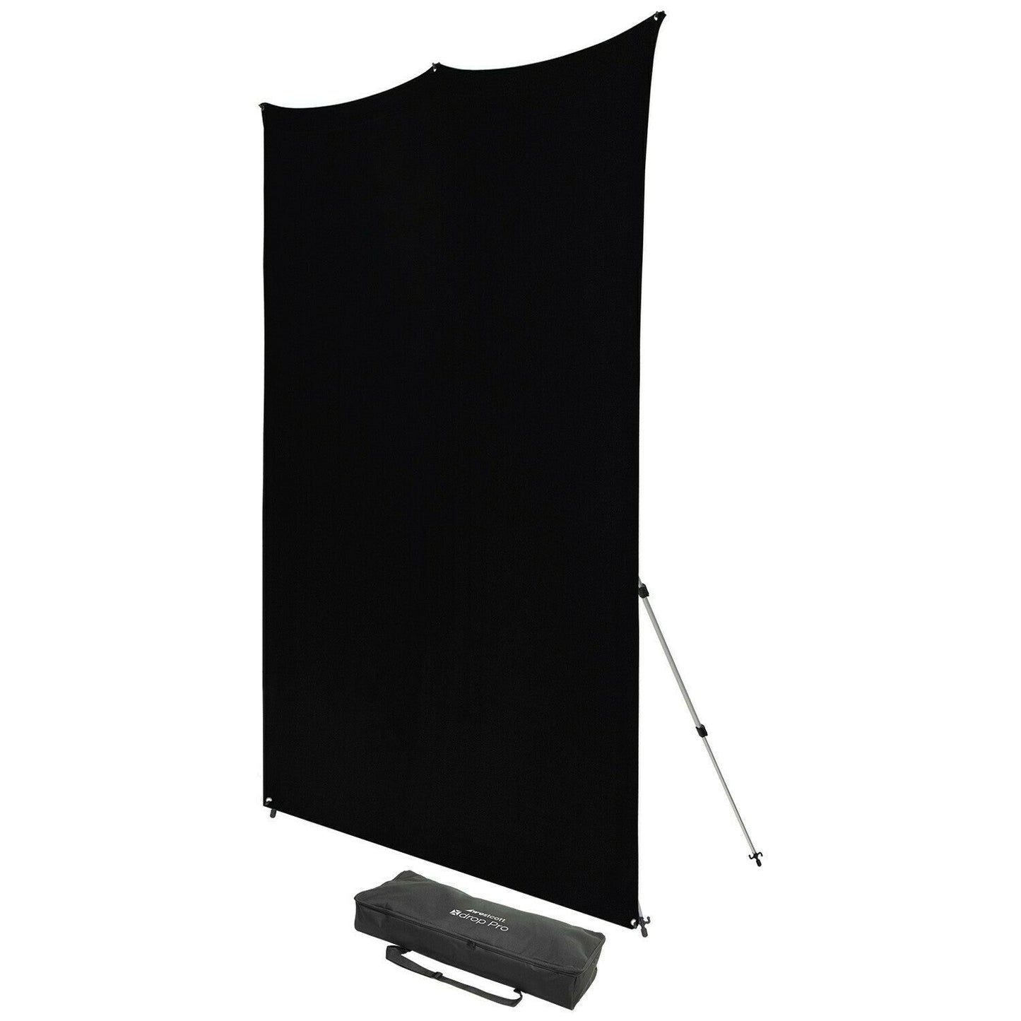 Westcott X-Drop Pro Wrinkle-Resistant 8 x 8 Feet Backdrop (Rich Black)