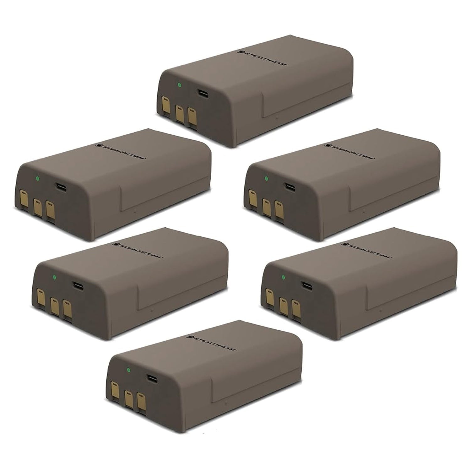 Stealth Cam FieldMax Lithium Battery Cartridge 6-Pack with Card Reader Bundle