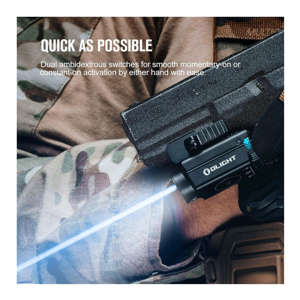 OLIGHT Baldr S Blue Beam 800 Lumens Magnetic USB Rechargeable Flashlight (Black)