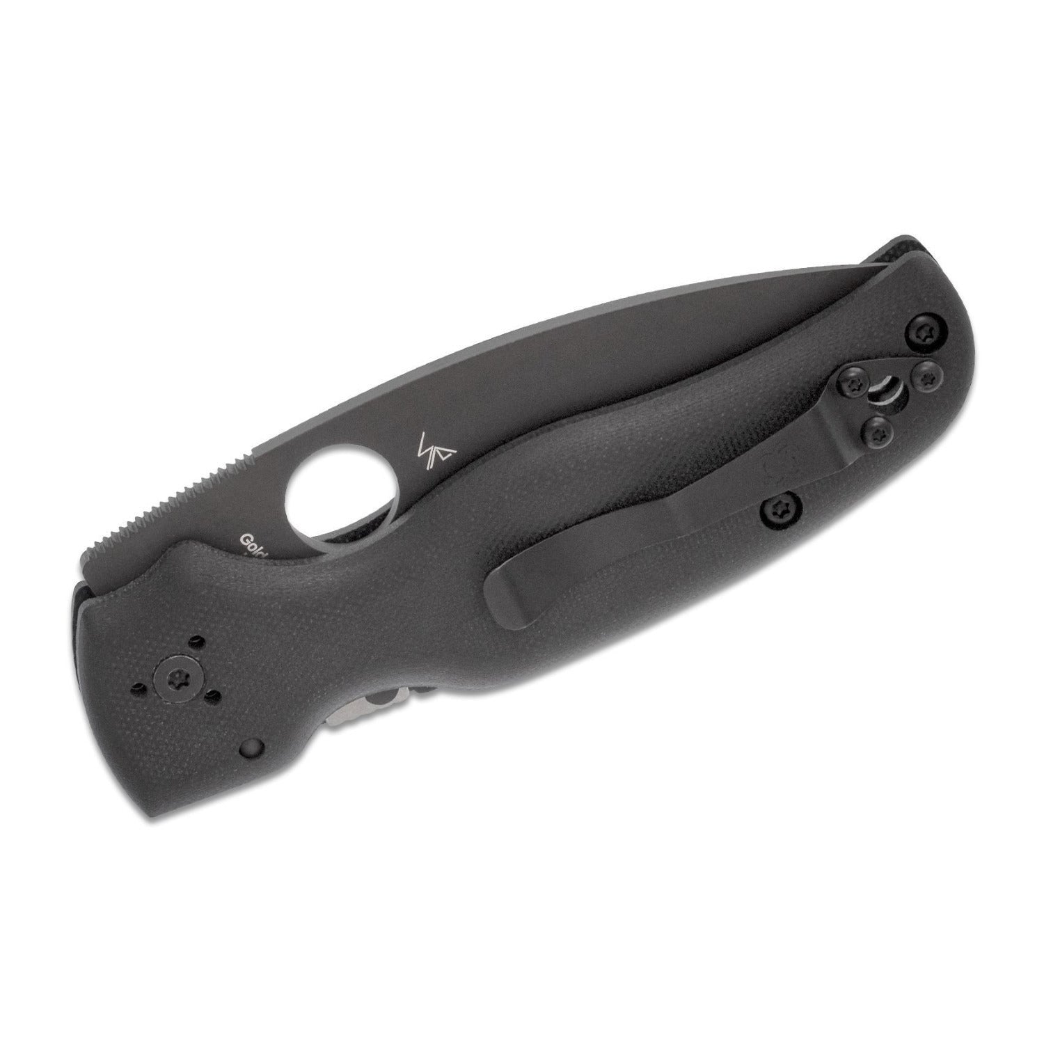 Spyderco Shaman Folding Knife 3.58-Inch Matte Black G10 Handle CPM-S30V Stainless Steel Blade