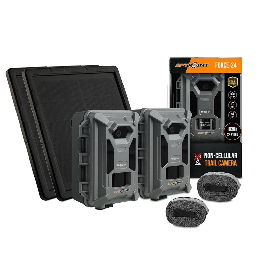 Spypoint Force-24MP Non-Cellular Trail Camera with Accessories (Twin Pack)