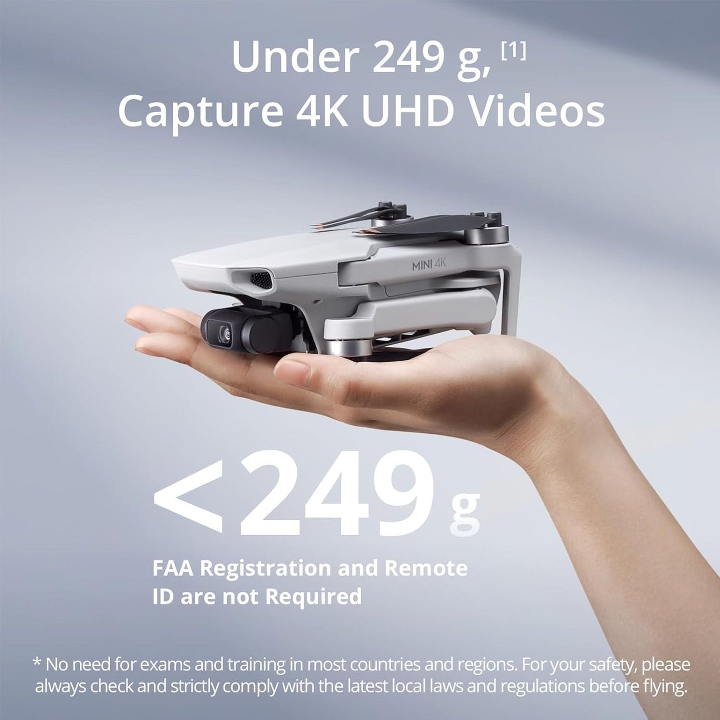 DJI Mini 4K Drone with 4K UHD Camera with 3-Axis Gimbal Stabilization and DJI Care Refresh Bundle