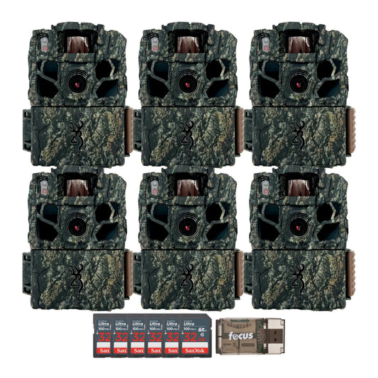 Browning Trail Cameras - Dark Ops FHDR 40MP (6-Pack) Bundle with Accessories