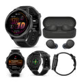 Garmin Forerunner 570 47mm GPS Smartwatch (Slate Gray/Black Band) with Earbuds