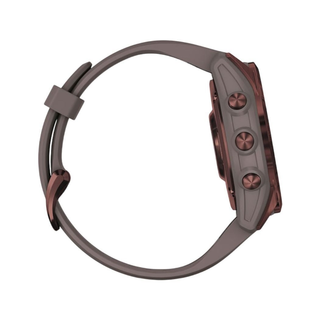 Garmin fenix 7S Sapphire Solar, Dark Bronze Ti w/Shale Gray Band