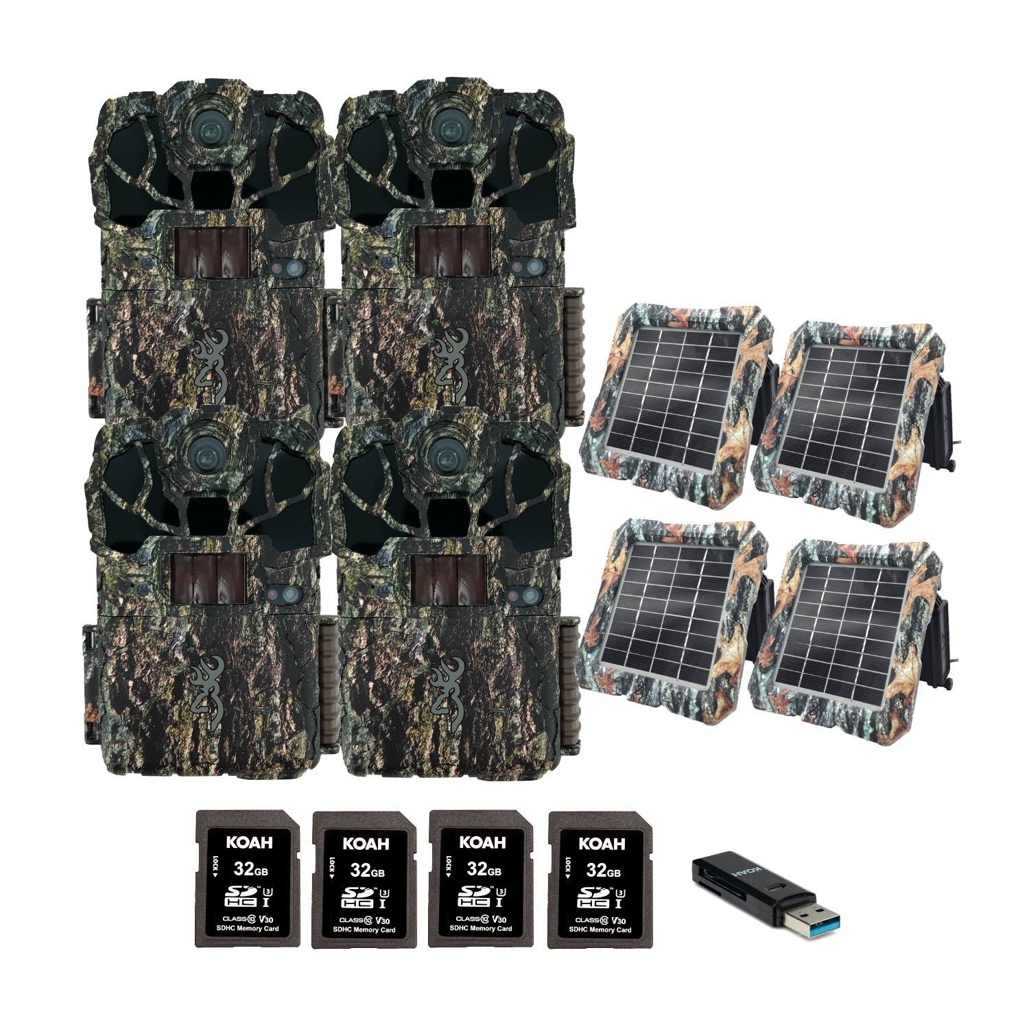 Browning Trail Camera Spec Ops Elite HP5 Ultra (4-Pack) Bundle with Accessories