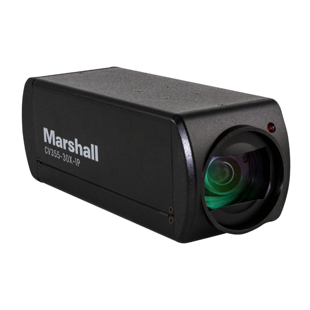 Marshall CV355-30X-IP HD60 Zoom Camera with 8.5MP HD Sensor and 25x Optical Zoom Block (Black)
