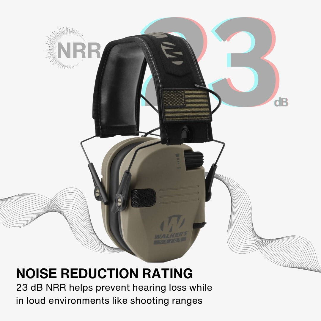 Walkers Razor Walkie Talkie Bundle with Ear Muff and Accessories