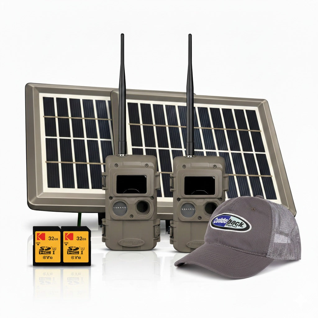 Cuddeback CuddeLink Wireless, Low-Glow IR LED Camera Bundle with Accessories