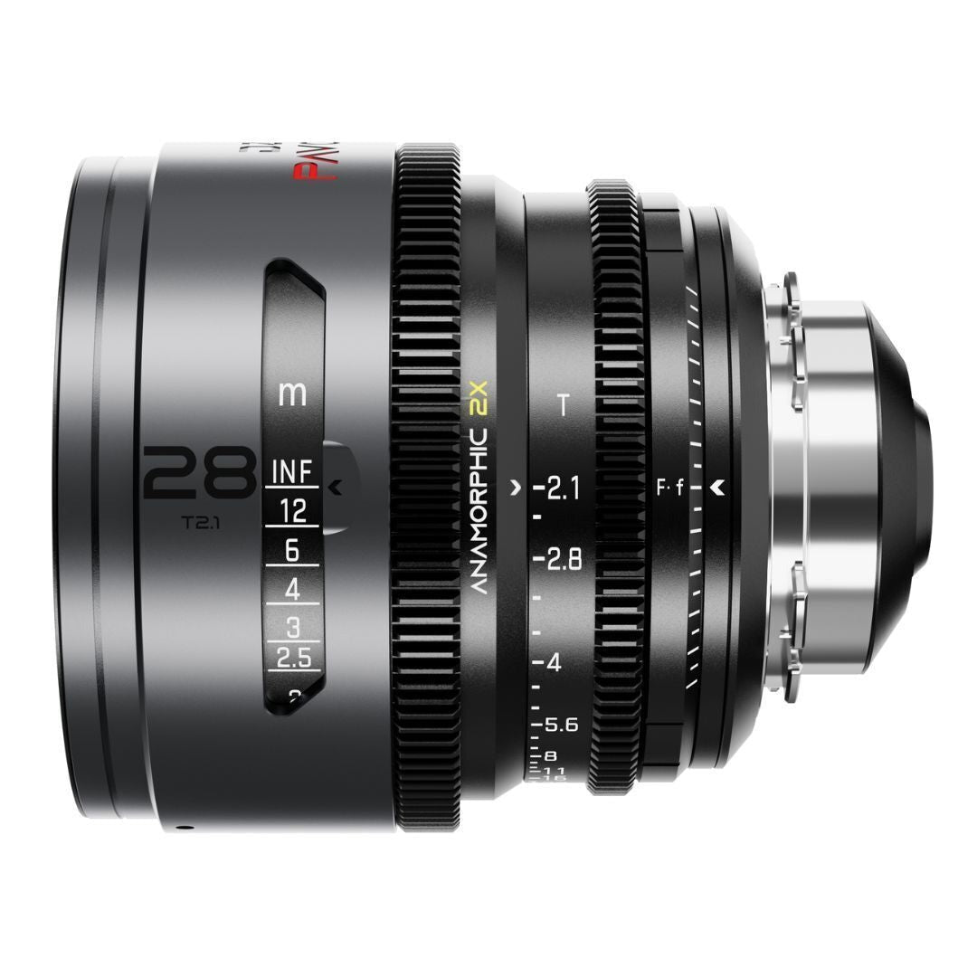 DZOFilm Pavo 2x Anamorphic 6-Lens Set with Neutral Coating, PL or EF Mount (Space Gray and Black)