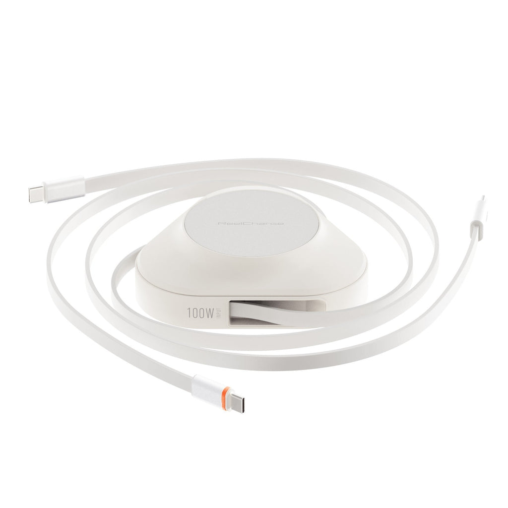 ReelCharge - Veratek 3-in-1 100W Powerstation with 15W Wireless Charging (White)