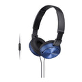 Sony MDR-ZX310AP ZX Series Wired On Ear Headphones with Mic (Blue)