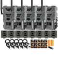 Spypoint Flex Dark Cellular Trail Camera (5 Pack) w/ Steel Case and Accessories