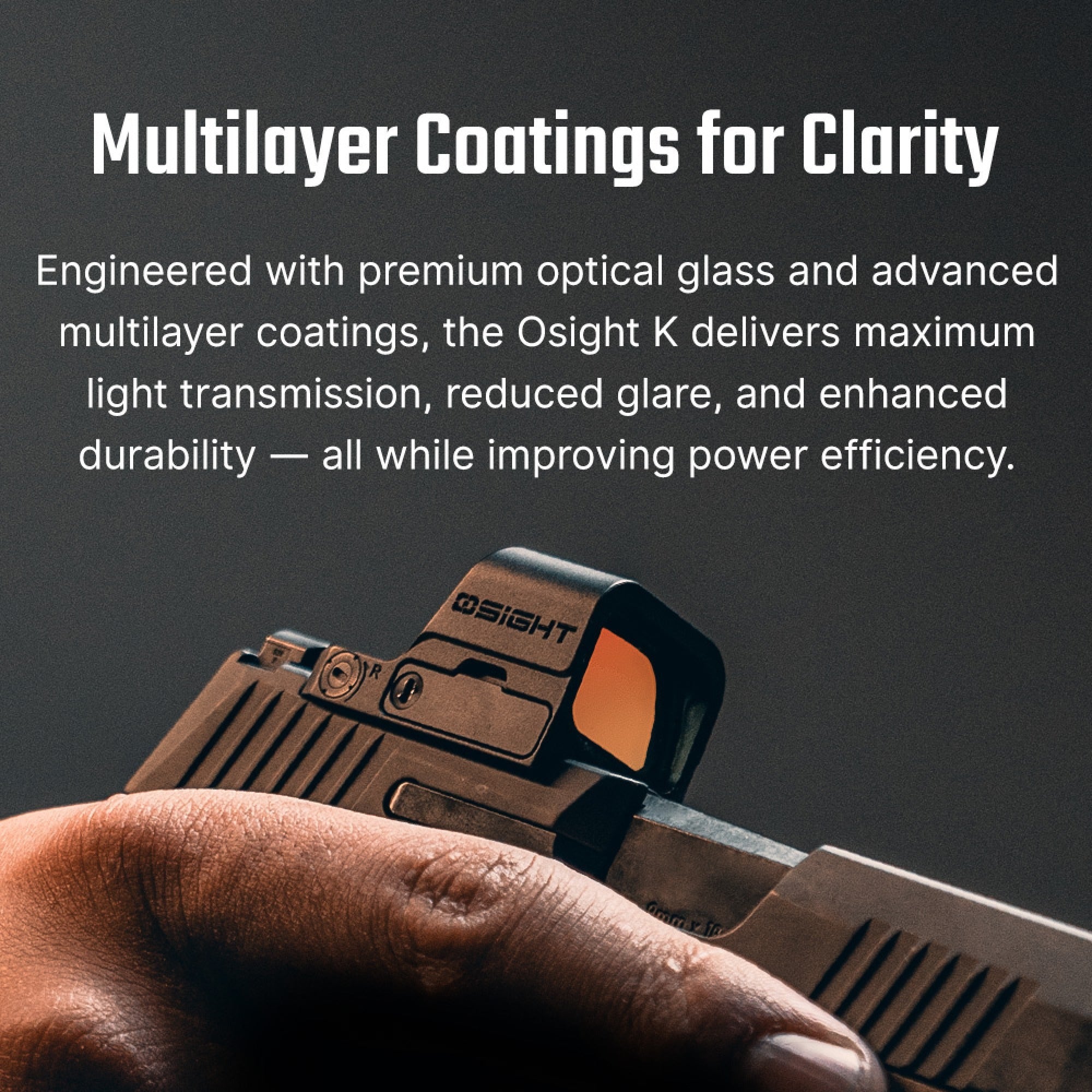 Osight K 6 MOA Red Dot Sight with RMSc Footprint and Side-Loading Battery