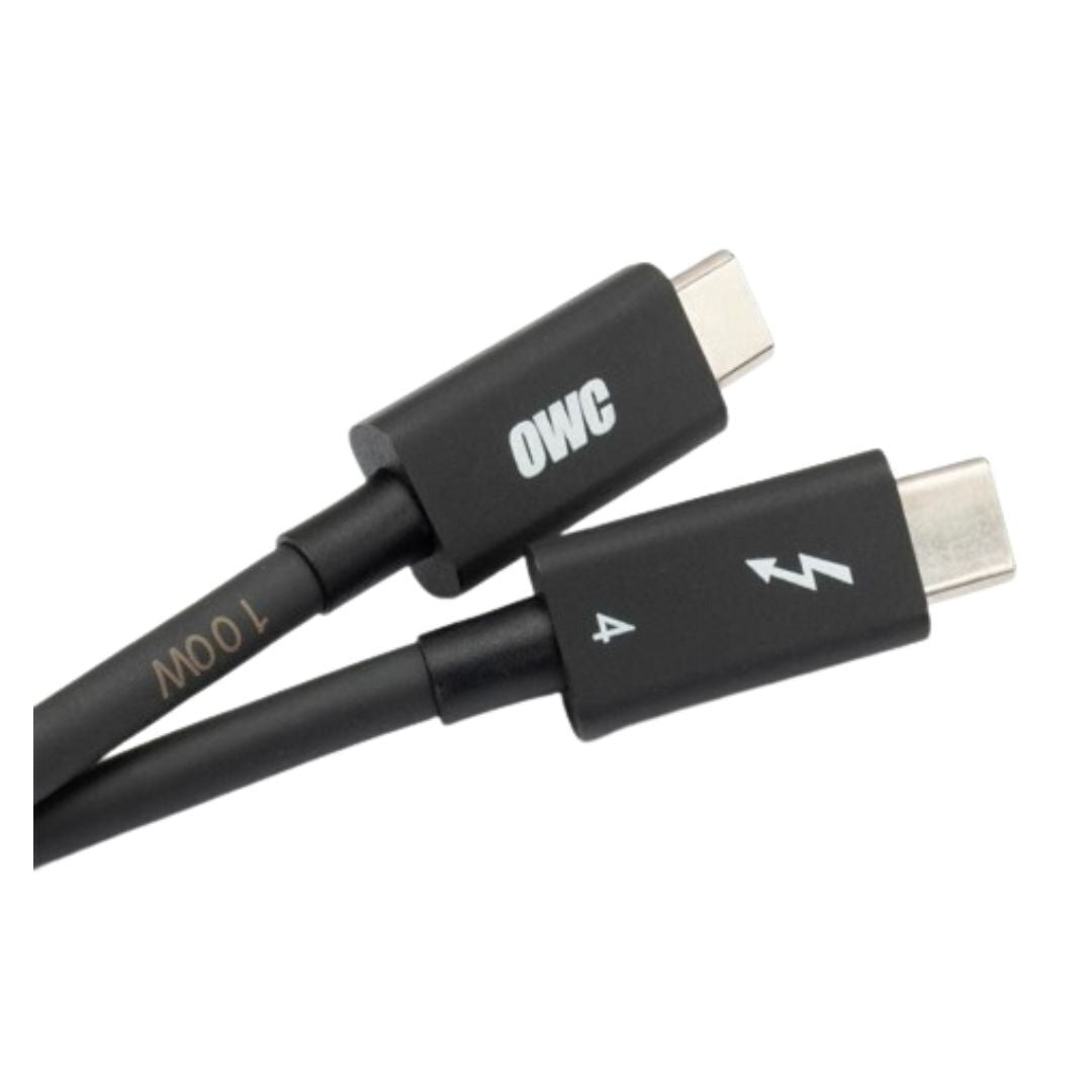 OWC 79-Inch Thunderbolt 4 and USB-C Cable with 40 GBPS Data Transfer and 100W Power Charging (Black)