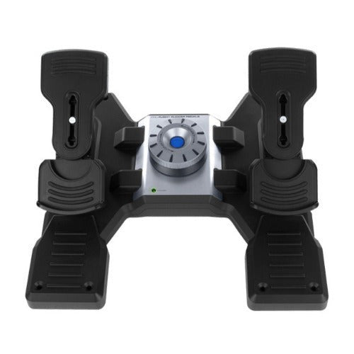 Logitech G Saitek Flight Yoke System with Rudder Pedals and Instrument Panel Bundle