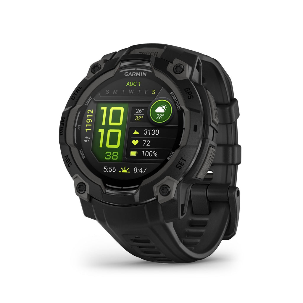 Garmin Instinct 3 45mm Black AMOLED GPS Smartwatch Bundle with T710 Earbuds