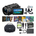 Sony FDR-AX43 4K UHD Handyman Camcorder with Bag, Tripod and Accessory Bundle