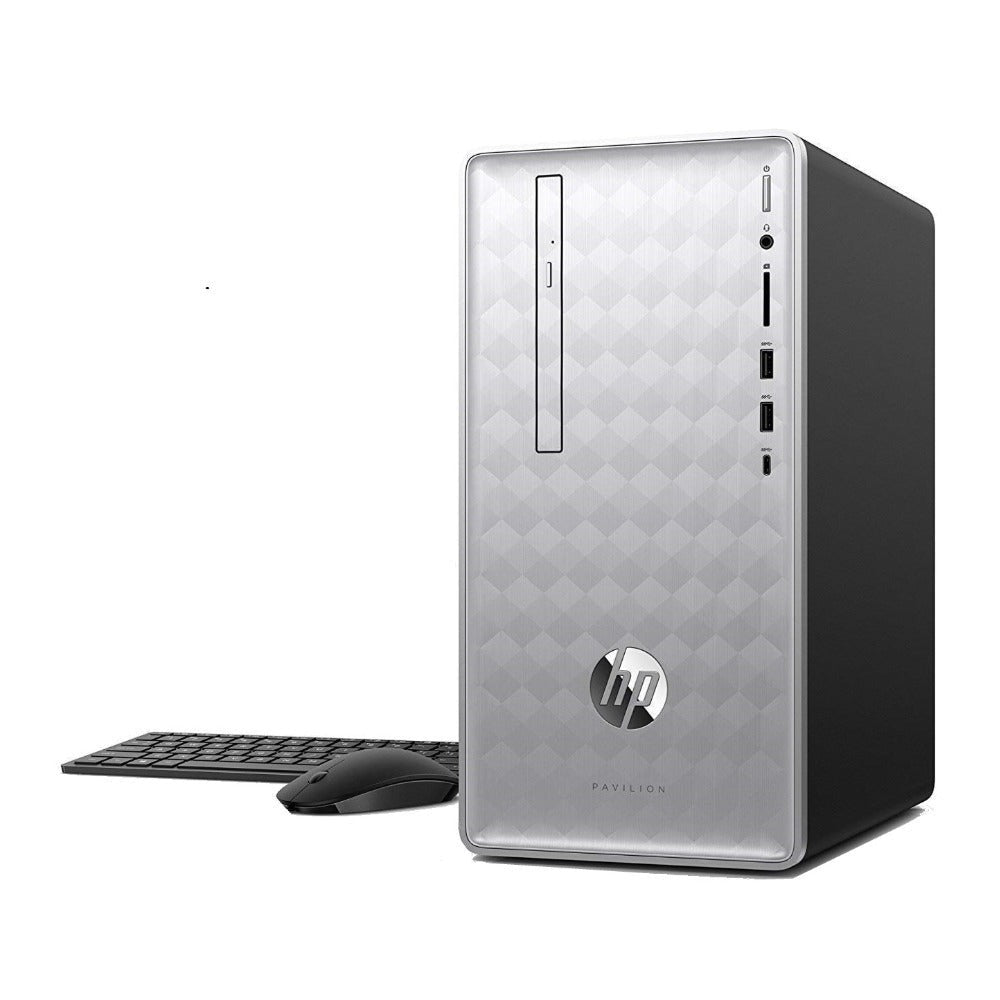 HP Pavilion 590-P00 Desktop PC, Intel Core i7-8700, 12GB RAM, 1TB HDD (Certified Refurbished)