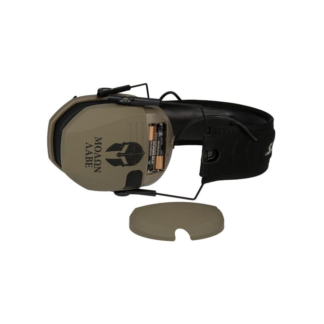 Walker's Razor Slim Molon Labe Electronic Earmuffs (FDE) with Case Bundle