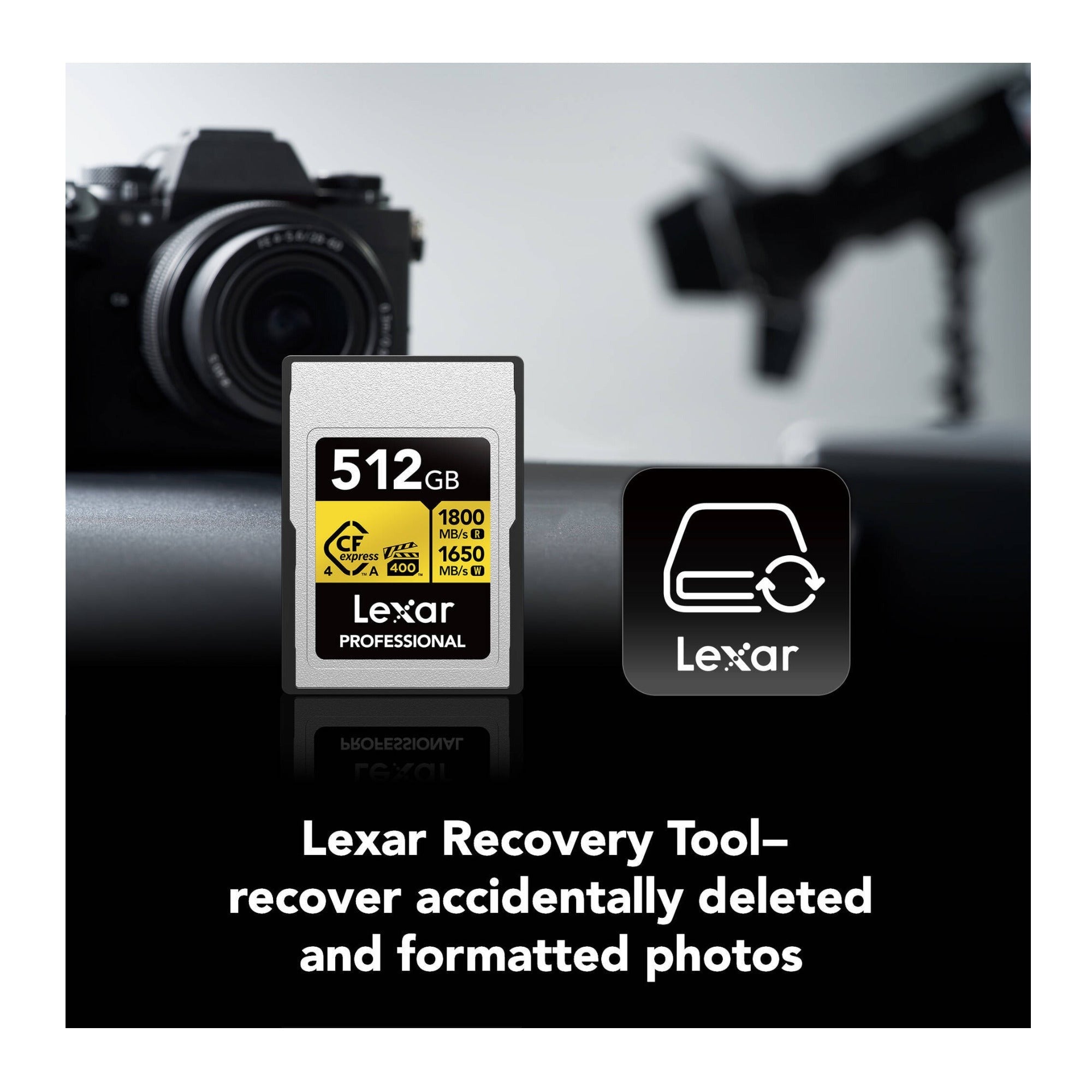 Lexar 512GB Professional GOLD CFexpress 4.0 Type A Memory Card