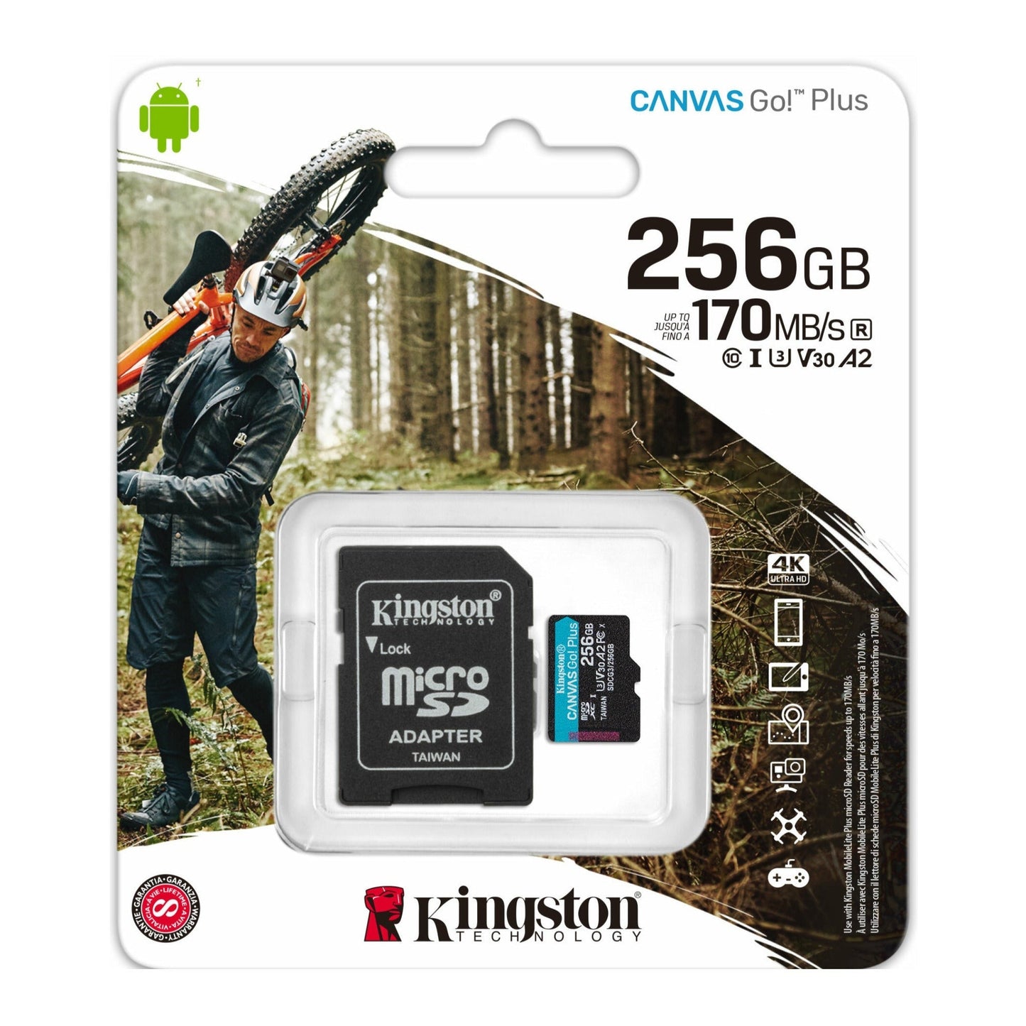 Kingston 256GB MicroSDXC Canvas Go Plus Memory Card