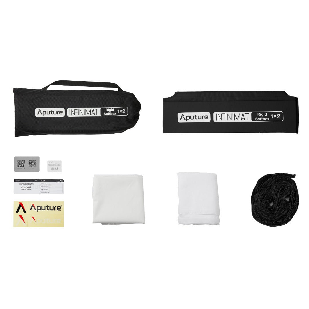 Aputure INFINIMAT Rigid Softbox 1x2 Collapsible Hook-and-Loop Light Modifier