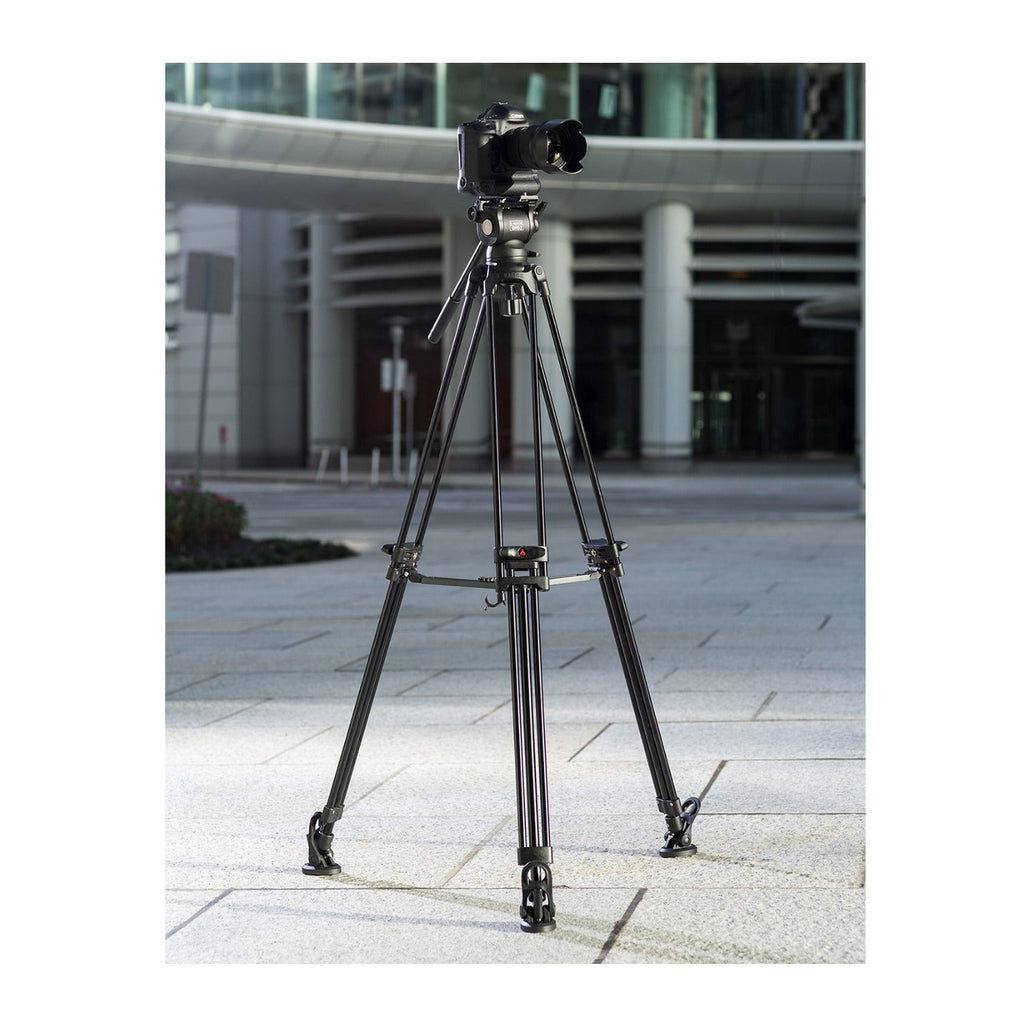 E-Image 2-Stage Aluminum Camera Tripod Kit with GH03 Fluid Head