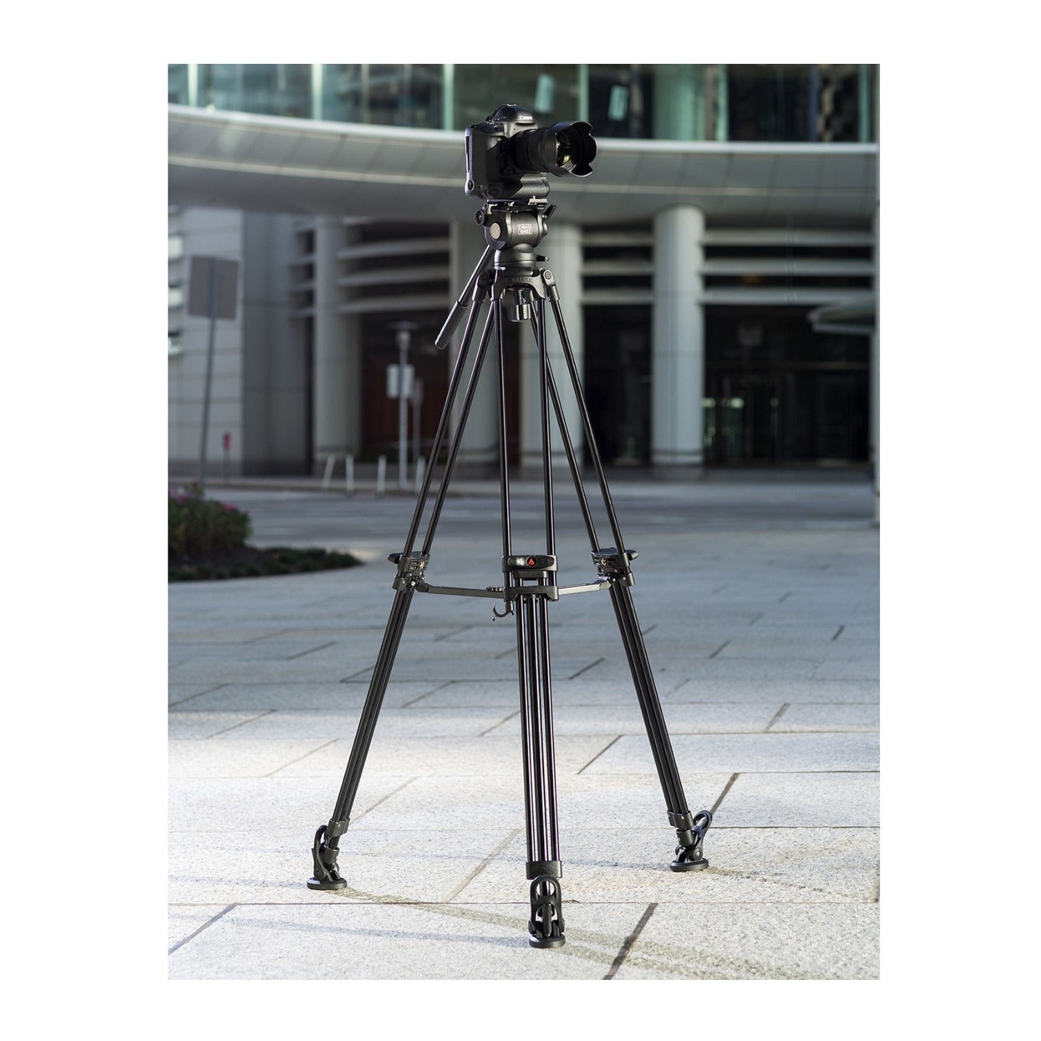 E-Image 2-Stage Aluminum Camera Tripod Kit with GH03 Fluid Head