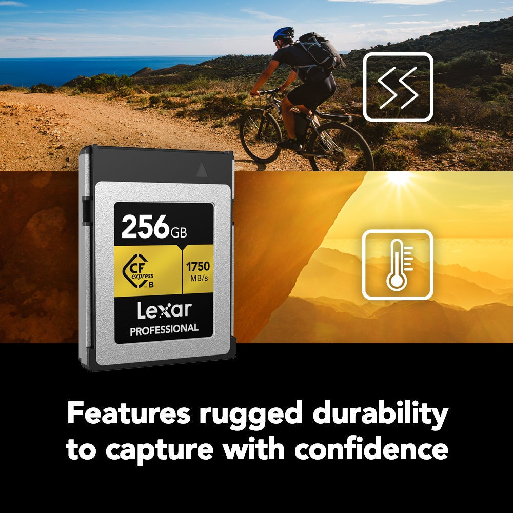 Lexar 256GB Professional CFexpress Type B Card GOLD Series