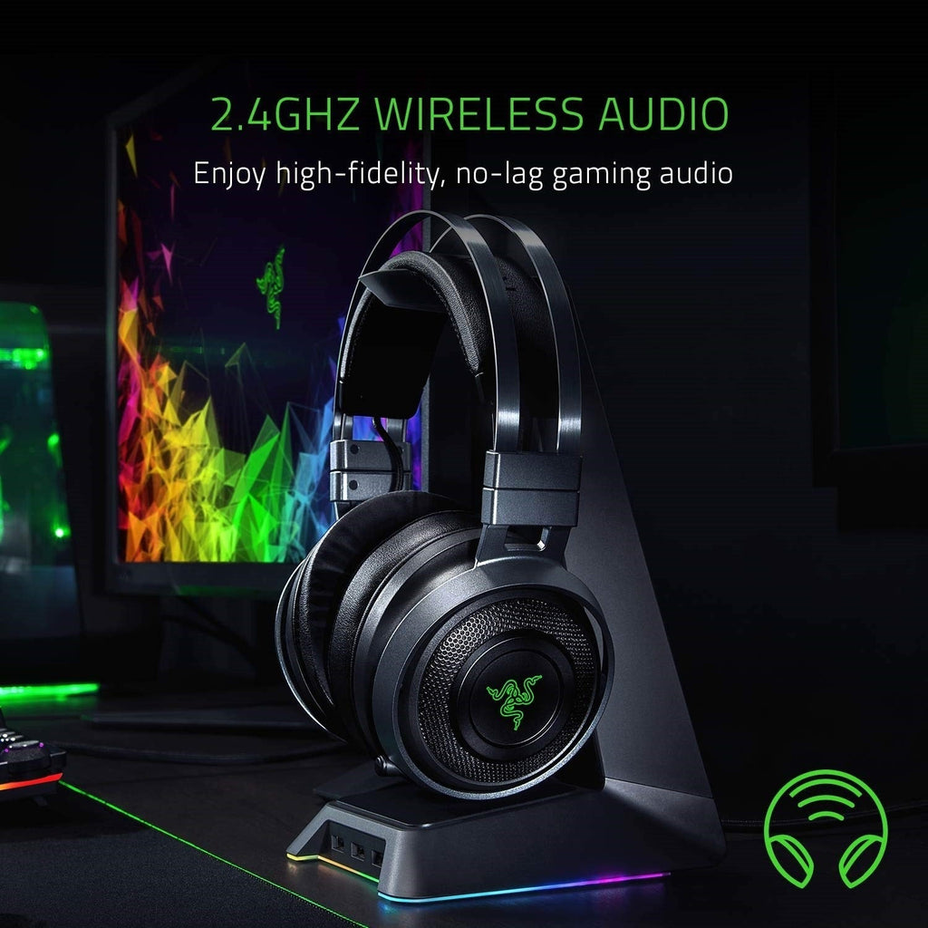 Razer Nari Ultimate Wireless Surround Sound Gaming Headset with Chroma Lighting (Certified Refurbished)