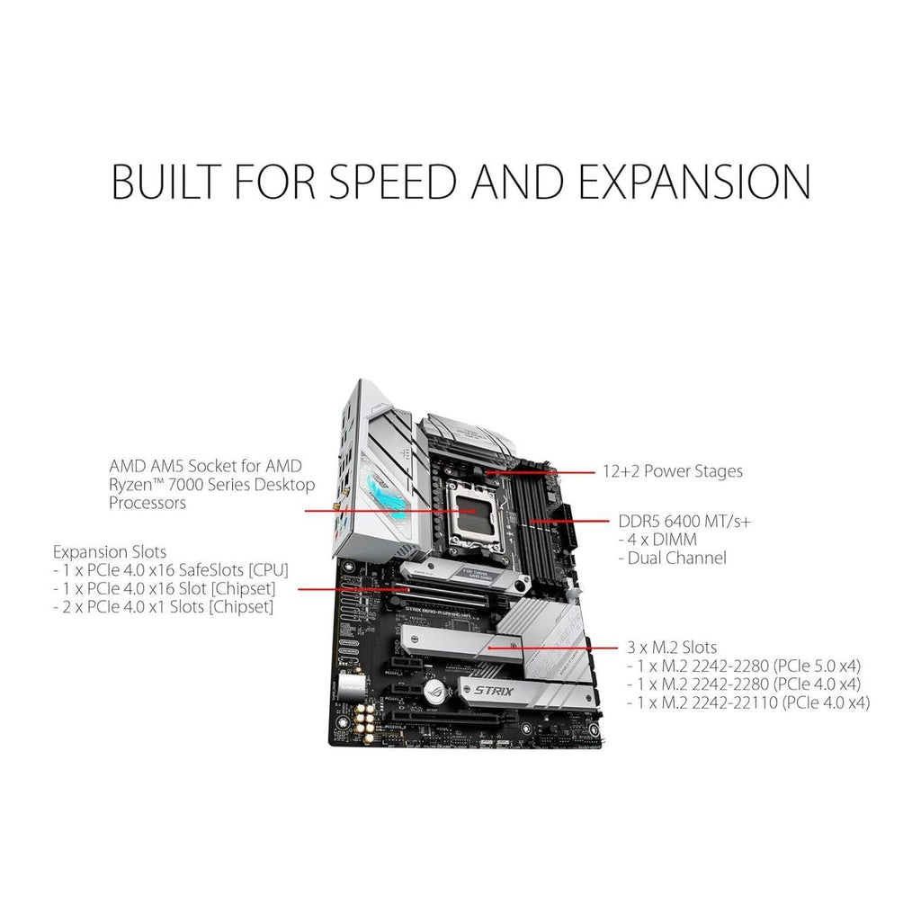 ASUS ROG STRIX B650-A GAMING WIFI AMD AM5 DDR5 Motherboard WiFi 6E and PCIe 5.0