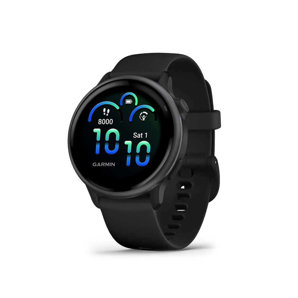 Garmin vivoactive 6 GPS Smartwatch (Slate with Black Band) with Erabuds Bundle